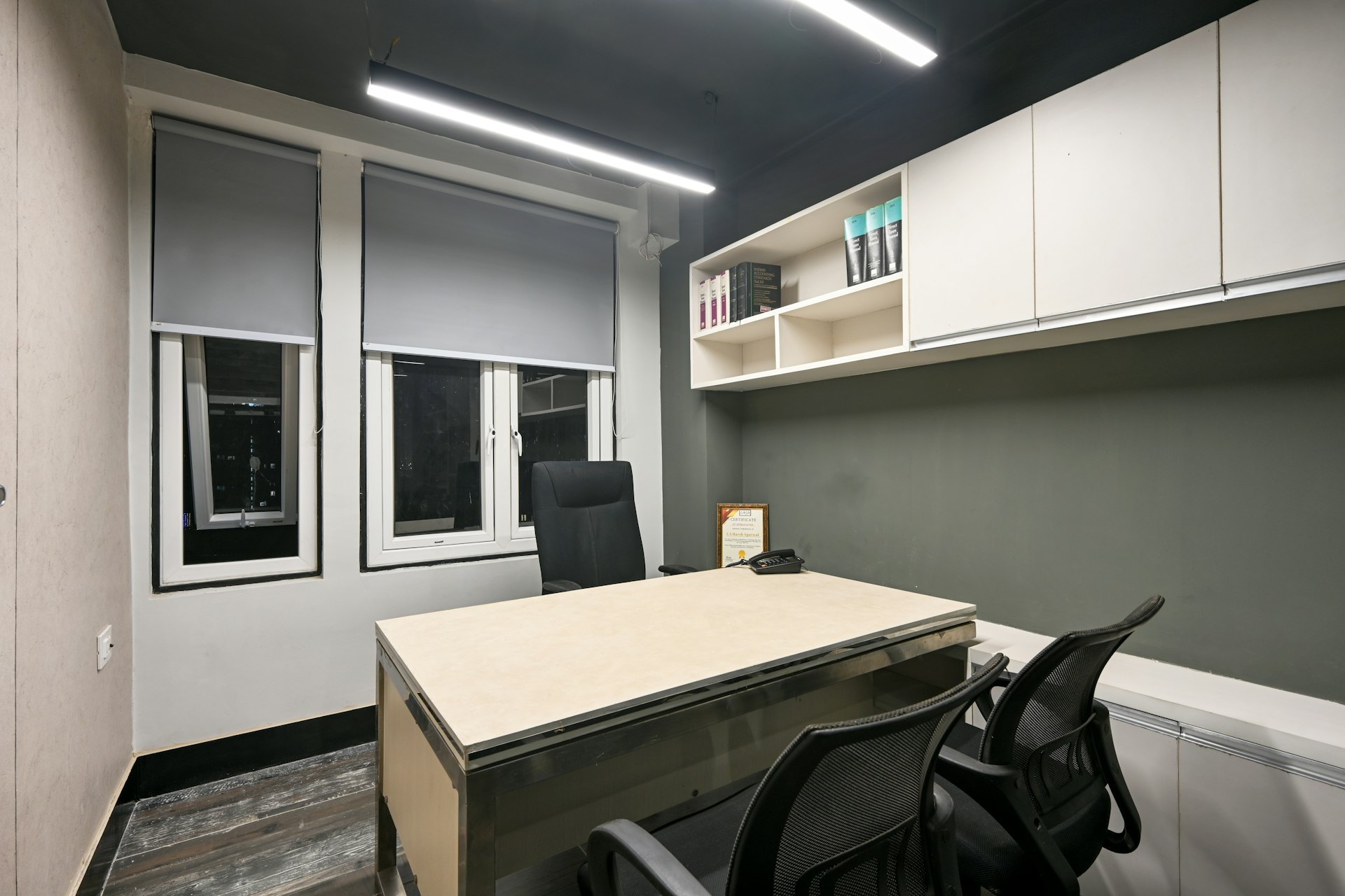 An office and administration training environment