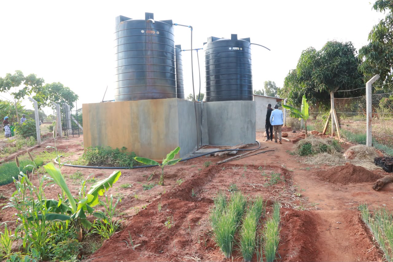 Water storage tanks supporting climate-resilient farming